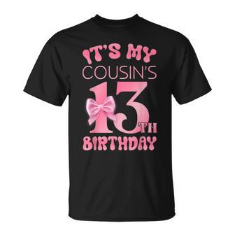 It's My Cousin's 13Th Birthday Girl Pink Party Themes T-Shirt - Thegiftio