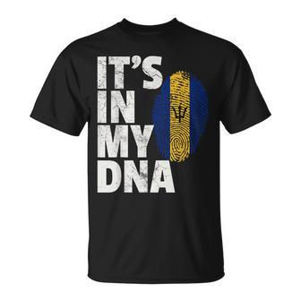 It's In My DNA Barbados Flag Men Women T-Shirt | Mazezy