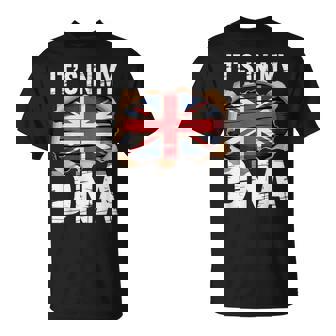 It’s In My DNA British Roots UK Flag Heritage United Kingdom T-Shirt | Mazezy