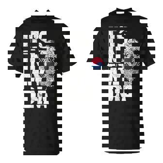 It's In My DNA South Korea Korean Flag Men Women T-Shirt | Mazezy