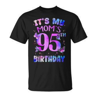 It's My Mom's 95Th Birthday Butterfly Happy 95 Years Old T-Shirt | Mazezy