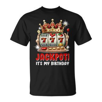 Jackpot It's My Birthday Women's Slot Machines Birthday T-Shirt - Thegiftio UK