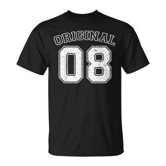 Jahrgang 2008 Geschenk Original 18 Geburtstag Cooles Retro T-Shirt - Geschenkecke