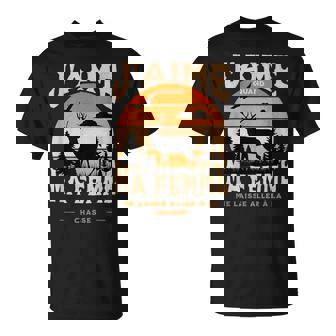 J'aime Quand Ma Humour Couple Cadeau Chasse Chasseur T-Shirt - Cadeauxyz