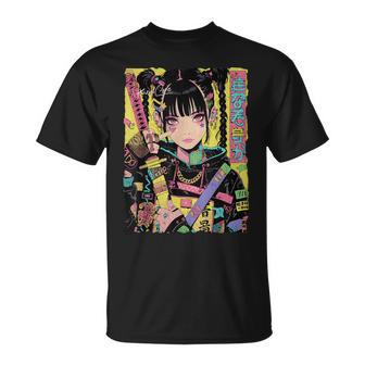 Japan Streetwear Cyberpunk Y2k Hip Hop Techwear Manga Anime T-Shirt - Monsterry