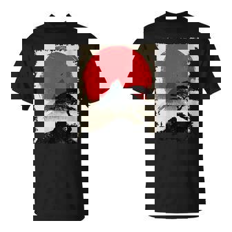 Japanese Mountain Zen Bonsai Vintage Landscape Anime Art T-Shirt | Mazezy