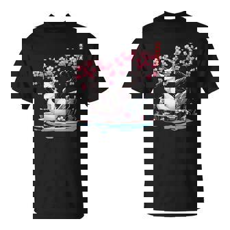 Japanischer Kitsune Yokai Weißer Fuchs Geist Ukiyo Eakura T-Shirt - Geschenkecke