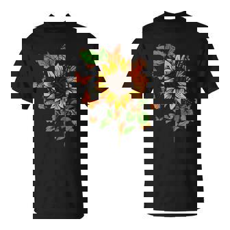 Jardinage Jardinier Jardin Papillons Tournesol T-Shirt - Cadeauxyz