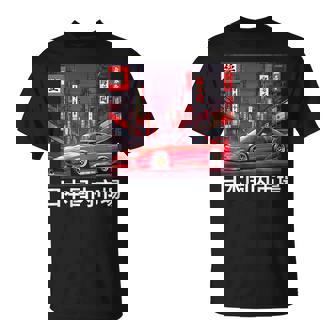 JDM Race Car Tokyo Street Japanese Domestic Market On Back T-Shirt | Mazezy