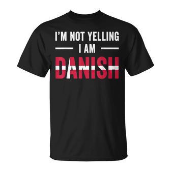 Je Ne Crie Pas Jeuis Danois Drapeau Du Danemark Langue Danoise T-Shirt - Cadeauxyz