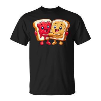 Jelly Toast Arachidi E Burro Amici Maglietta - Novitaregali