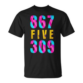 Jenny Phone Number 867-5309 Rock Music T-Shirt - Thegiftio