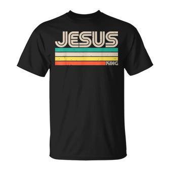 Jesus King Retro Vintage T-Shirt - Thegiftio