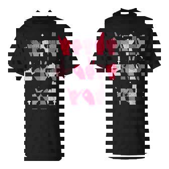 Jesus Loves You ASL Sign Language Christian Valentine Women T-Shirt | Mazezy