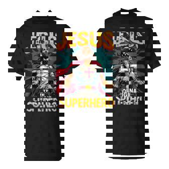 Jesus Original Superhero Comic Style Christian T-Shirt | Mazezy