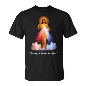 Jesus I Trust I You Devine Mercy T-Shirt - Thegiftio UK