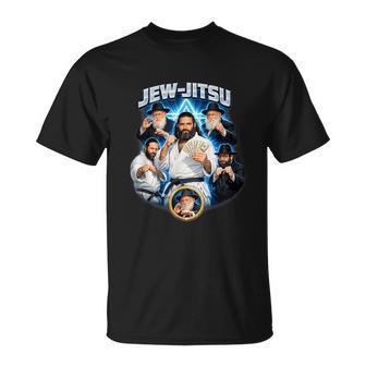 Jew Jitsu Unhinged Gen Z Meme Sarcastic Jewish Raunchy T-Shirt - Thegiftio UK