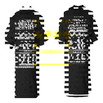 Jigsaw Puzzle Lover Girl Puzzle T-Shirt | Mazezy