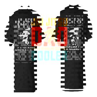 Jiu Jitsu Dad Like A Regular Dad But Cooler Dad Father T-Shirt | Mazezy