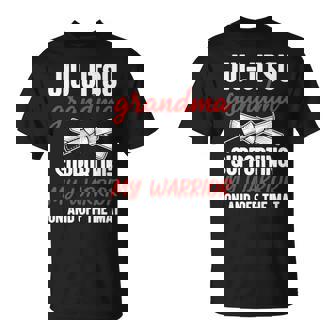 Jiu-Jitsu Grandma Supporting My Warrior Martial Arts Family T-Shirt | Mazezy