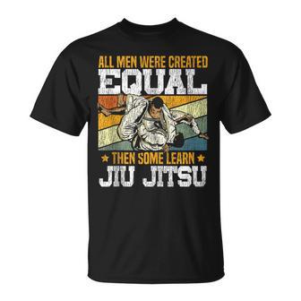 Jiu Jitsu Vintage Retro All Men Were Created Equal Then Some Tank Top T-Shirt | Mazezy
