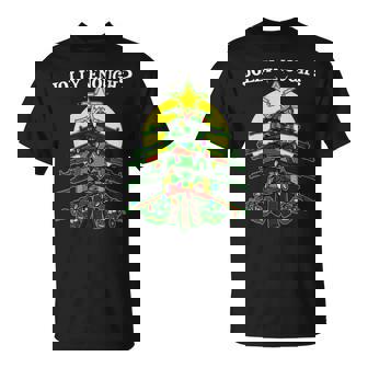 Is This Jolly Enough Guns Christmas Tree Handgun Rifle M4 T-Shirt | Mazezy