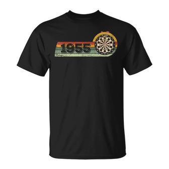 Joueur De Fléchettes Anniversaire Né En 1955 Jeux Fléchettes T-Shirt - Cadeauxyz