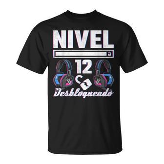 Jugador Nivel 12 Desbloqueado Cumpleaños Gaming Camiseta unisex - Regaloses