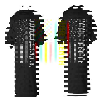 Juneteenth History African Roots Melanin US Flag Tank Top T-Shirt | Mazezy