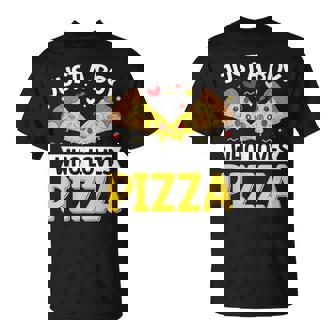 Just A Boy Who Loves Pizza T-Shirt - Thegiftio