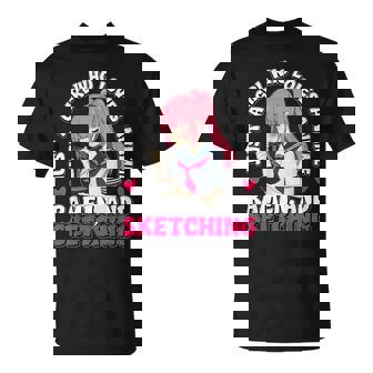 Just a Girl Who Loves Anime Ramen And Sketching T-Shirt | Mazezy