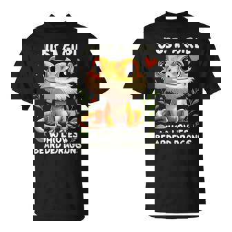 Just A Girl Who Loves Bearded Dragons T-Shirt | Seseable FR