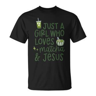 Just A Girl Who Loves Matcha Je-Sus T-Shirt - Monsterry