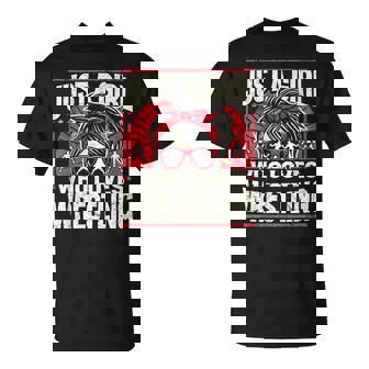 Just A Girl Who Loves Wrestling Girls & Women Wrestler T-Shirt - Thegiftio