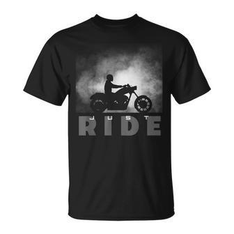 Just Ride Motorcycle Apparel Biker Motorcycle T-Shirt - Thegiftio UK