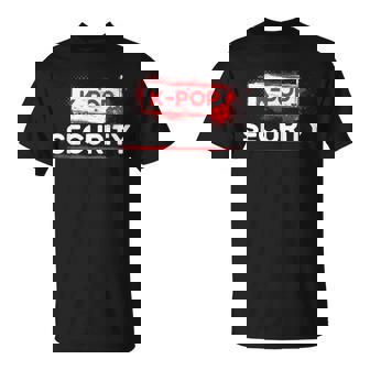 K-Pop Security Mom Dad Halloween Costume Fans Meme T-Shirt - Monsterry