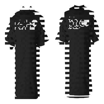 Kale Heart Typography Shirt – Healthy Diet Tee T-Shirt | Mazezy