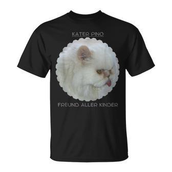 Kater-Pino Geschenk Kinderbuch Kater-Pino Lustiges Katzen T-Shirt - Geschenkecke