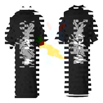 Kawaii Bunny With Carrot Cute Rabbit T-Shirt | Mazezy