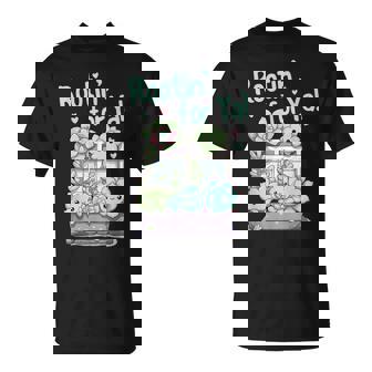 Kawaii Succulent Cactus Bed Gardening Plant Botany Lover T-Shirt | Mazezy