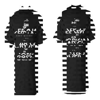 Keep Calm And Carry On I’m a Scorpio Astrology T-Shirt | Mazezy