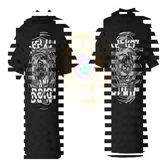 Keep Calm Rock On Geode Geology Mineral Hunter T-Shirt | Mazezy