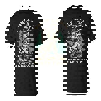 Keewaydin State Park New York NY Hiking Raccoon T-Shirt | Mazezy