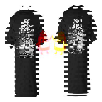 Ketchup Mustard Dynamic Duo Best Friends Condiment T-Shirt | Mazezy