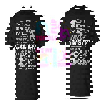 Kids 8 Year Old Bday Gymnast 8th Gymnastics Birthday Girl T-Shirt | Mazezy