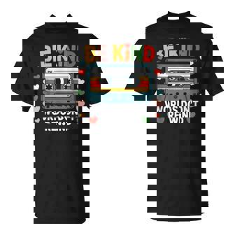 Be Kind Words Don't Rewind Vintage Music Lovers 90'S 80'S T-Shirt - Thegiftio