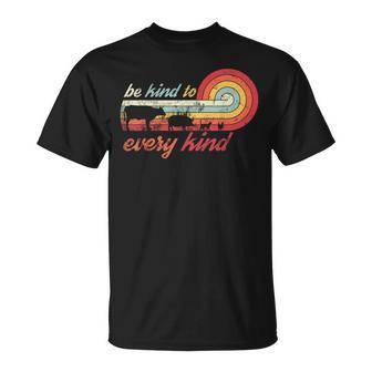 Be Kind To Every Kind -Eganintage Retrotyle Camiseta unisex - Regaloses