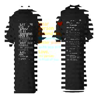 Kindness Message Dear Person Behind Me Positive Affirmation T-Shirt - Thegiftio