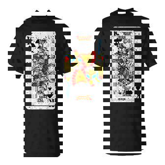 King Ofpades トランプデッキ ヴィンテージレトロスタイル Tシャツ - Kawaiitshirt