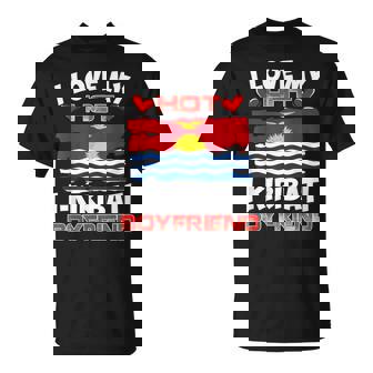 Kiribati I Love My Hot I-Kiribati Boyfriend T-Shirt | Mazezy